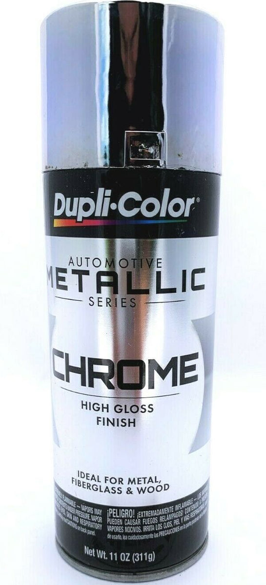 Duplicolor CS101-4 PACK Metallic Chrome Coating High Gloss Finish - 11 Oz  Can 26916331014