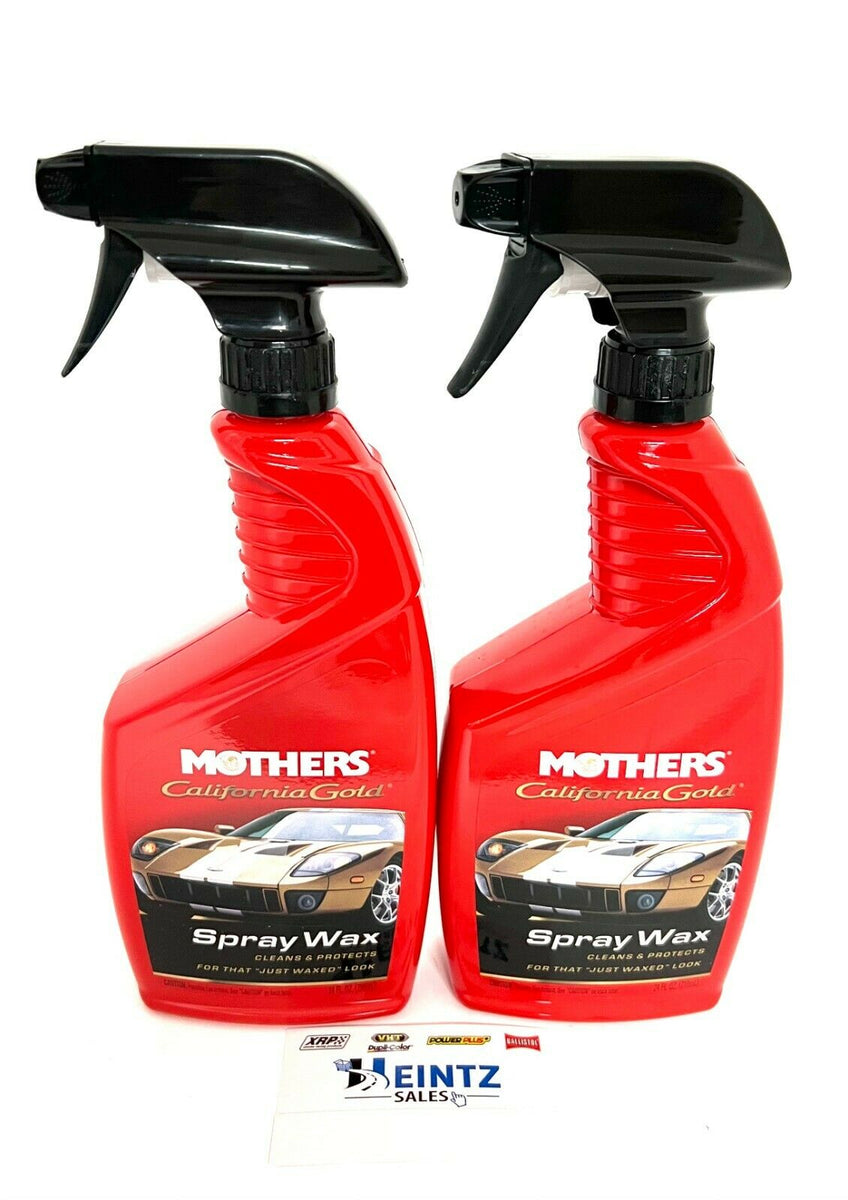 MOTHERS 05644 California Gold - Waterless Wash & Wax - Spray & Wipe - 2  PACK