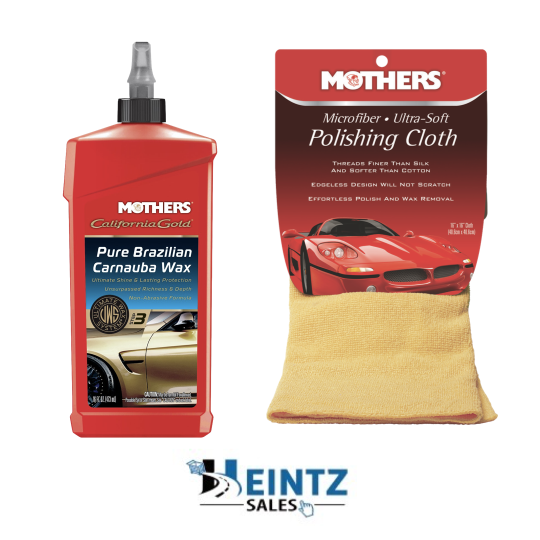 MOTHERS 05750+155200 California Gold Brazilian Carnauba Wax /W Polishing Cloth