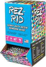 Rez-Rid Heavy Duty Resin Removal Single Wipe Gravity Feed Dispenser - 100 ct.