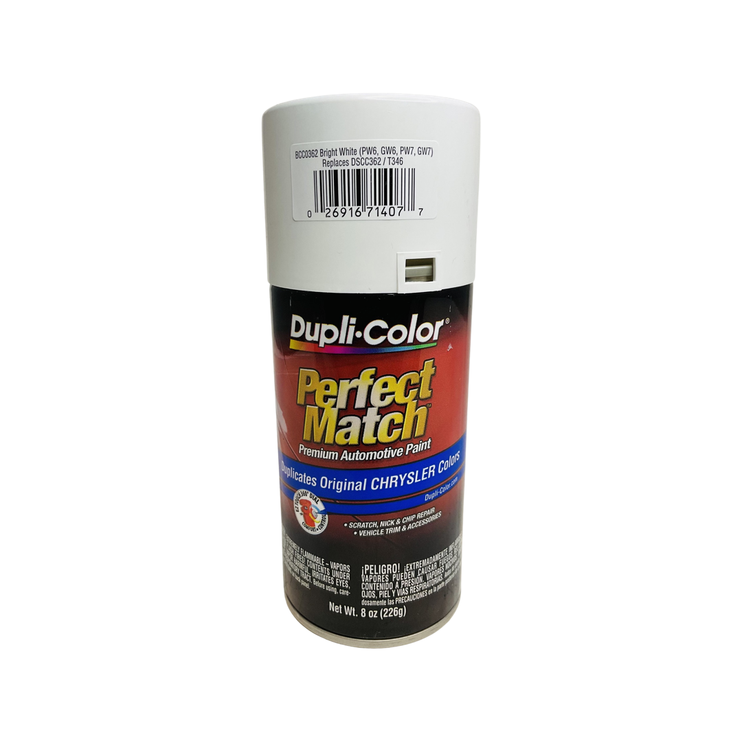 Dupli-Color BCC0362 - 2 Pack Chrysler Bright White Perfect Match Automotive Spray Paint - 8 oz. ea.