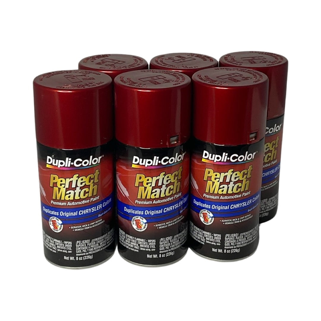 Dupli-Color BCC0412 - 6 Pack Inferno Red Perfect Match Paint - 8 oz. ea.