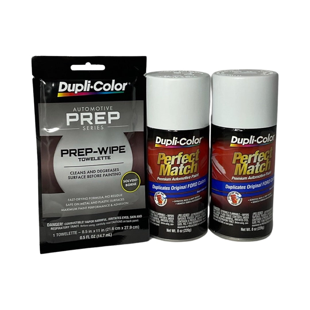 Dupli-Color BFM0229 - 2 Pack Ford Oxford White Perfect Match Paint - 8 oz. ea.