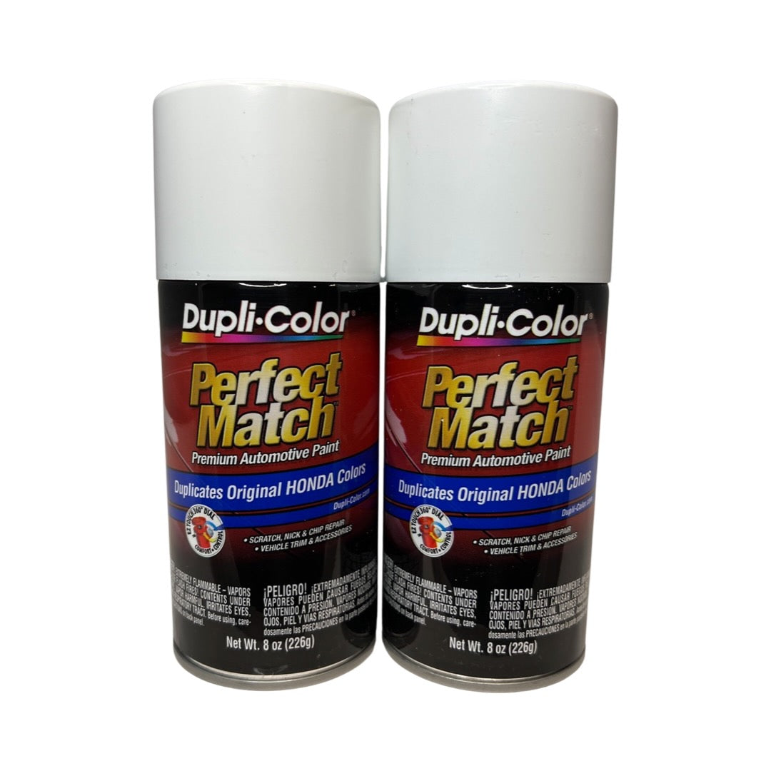 Dupli-Color BHA0978 - 2 Pack Honda Taffeta White Perfect Match Automotive Paint - 8 oz. ea.