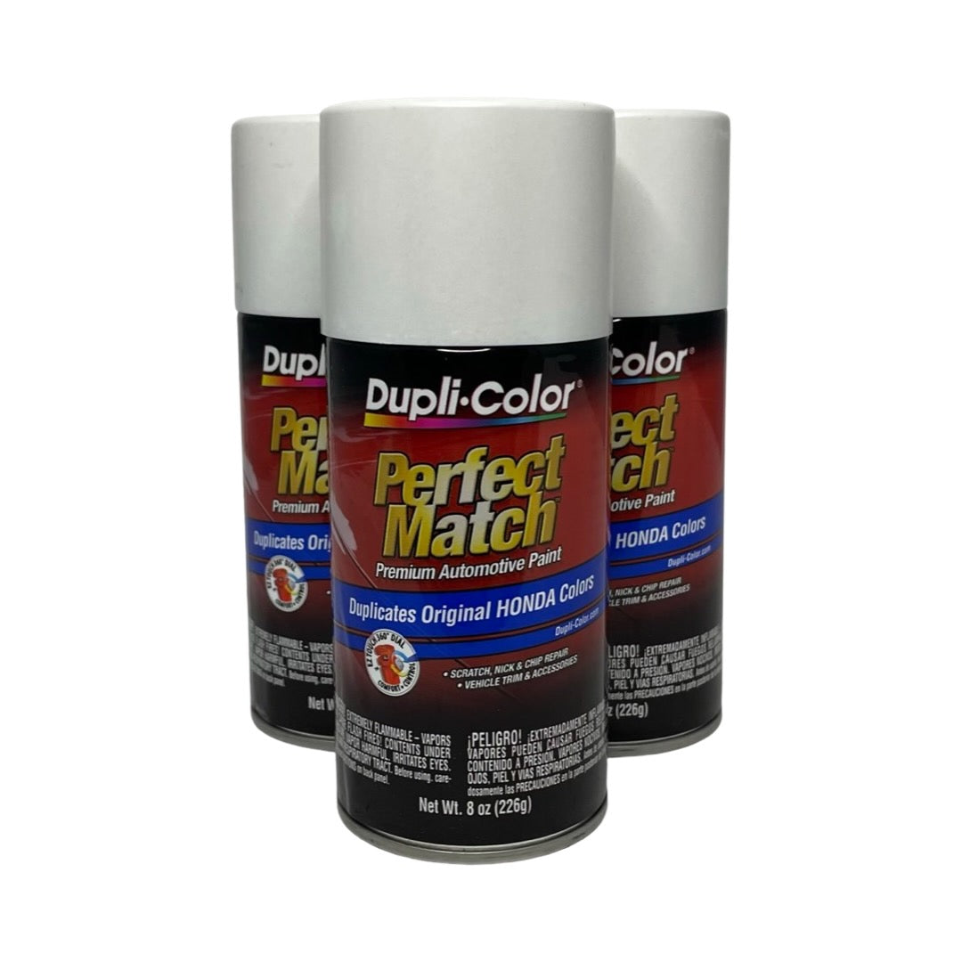 Dupli-Color BHA0994 - 3 Pack Honda White Diamond Perfect Match Automotive Paint - 8 oz. ea.