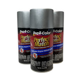 Dupli-Color BNS0601 - 3 Pack Nissan Silver Metallic Perfect Match Automotive Paint - 8 oz. ea.