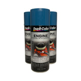 Duplicolor DE1608 - 3 Pack GM Blue Engine Enamel Paint With Ceramic - 12 oz. ea.