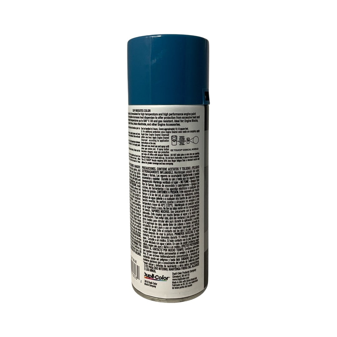 Duplicolor DE1608 GM Blue Engine Enamel Paint With Ceramic - 12 oz.