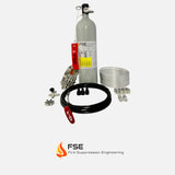 FSE 105111 Fire Suppression Engineering SFI 5lb Circle Track Extinguisher Kit