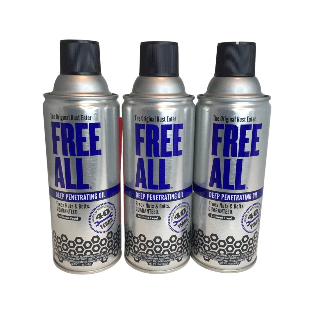 Free All Rust Eater Deep Penetrating Oil 11 Oz Aerosol 3-Pack