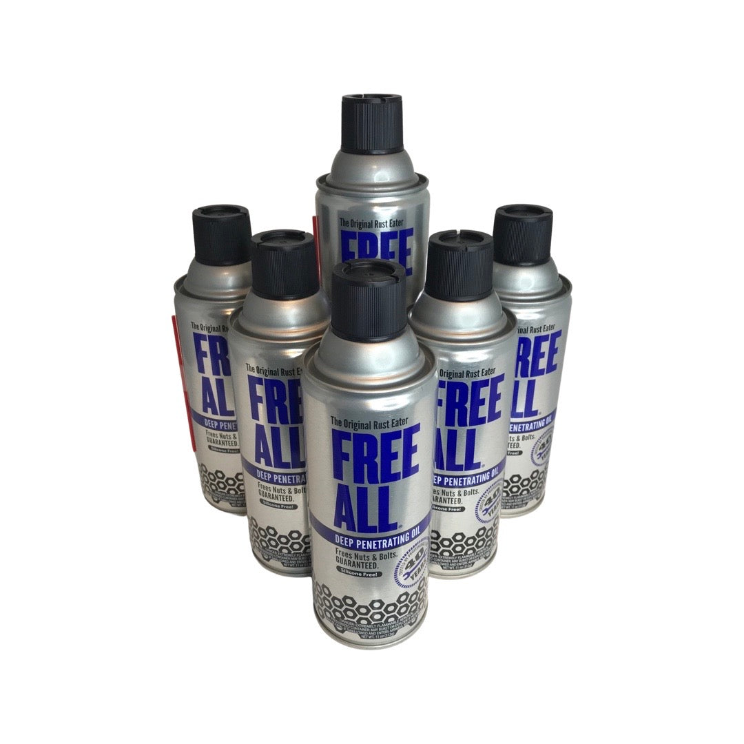 Free All Rust Eater Deep Penetrating Oil 11 Oz Aerosol 6-Pack