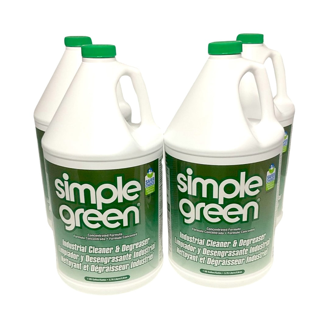 Simple Green 13005 - 4 Pack Concentrated Industrial Cleaner and Degreaser - 1 gal.