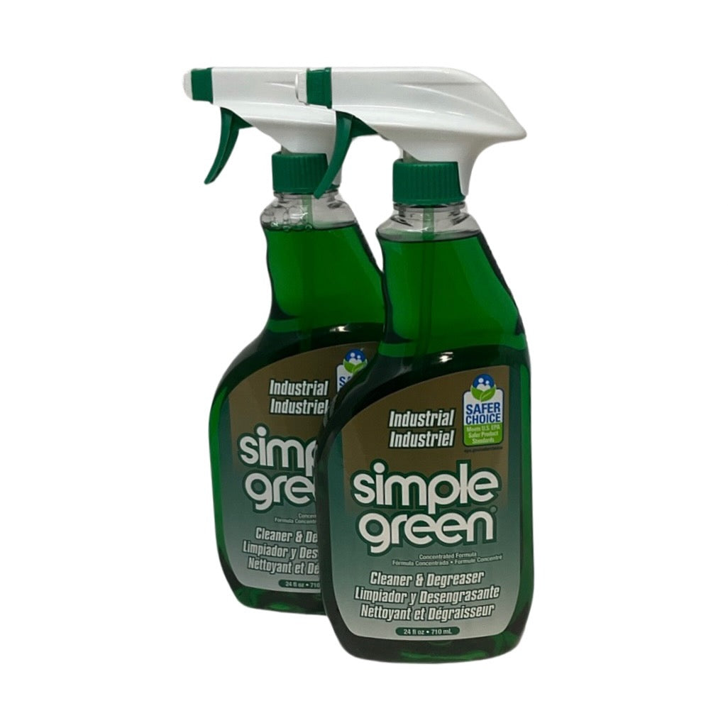 Simple Green 13012 - 2 Pack Industrial Cleaner and Degreaser - 24oz.