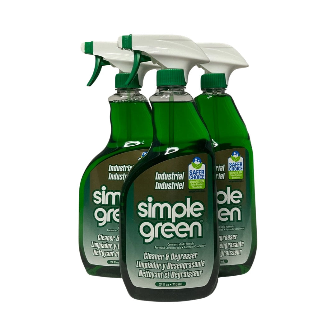 Simple Green 13012 - 3 Pack Industrial Cleaner and Degreaser - 24oz.