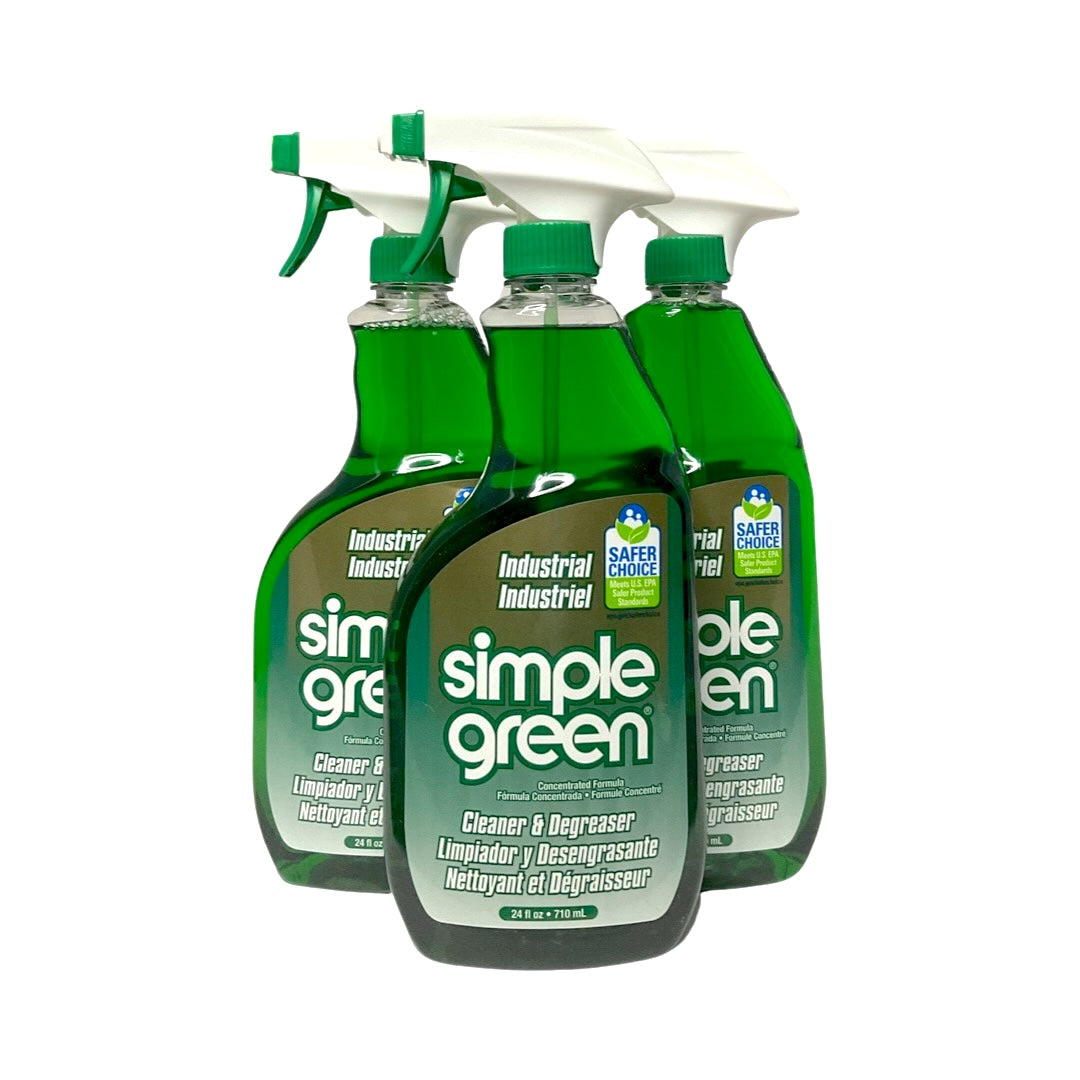 Simple Green 13012 - 3 Pack Industrial Cleaner and Degreaser - 24oz.