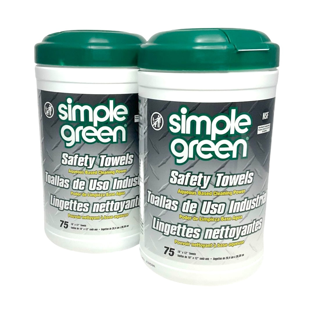 Simple Green 13351 - 2 Pack Safety Towels - 75 ct. ea.