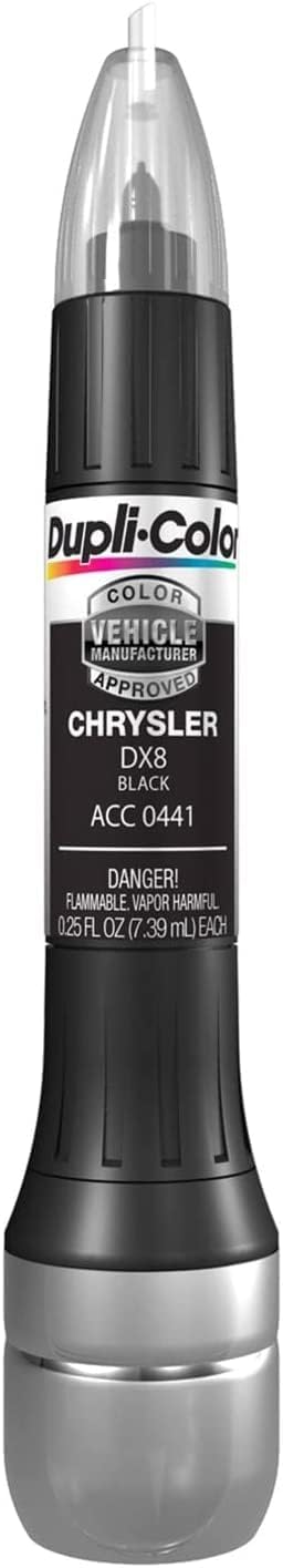 Duplicolor ACC0441 Chrysler Black Scratch Fix All-In-1 Paint Pen - Code DX8