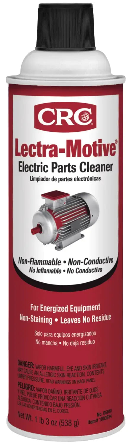 CRC 05018 Lectra-Motive Electric Parts Cleaner - 19 net wt oz