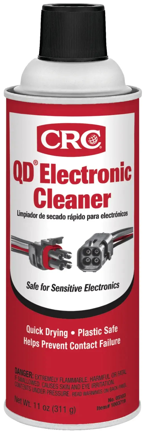 CRC 05103 QD Electronic Cleaner 11 oz, Quick Drying - Plastic Safe