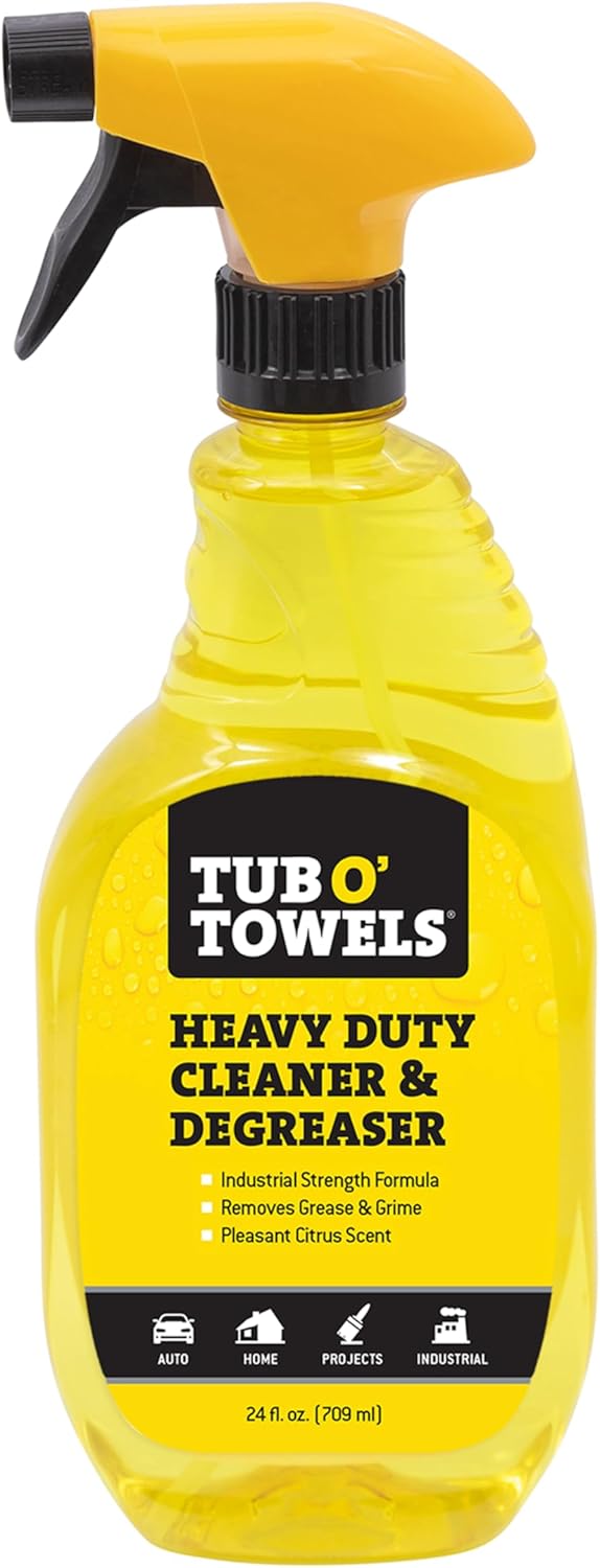 Tub O Towels Heavy Duty Cleaner & Degreaser Spray 24 oz - Industrial/Home/Auto