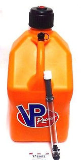 VP Racing Fuels 3572 Orange 5 Gallon Fuel Jug & Filler Hose