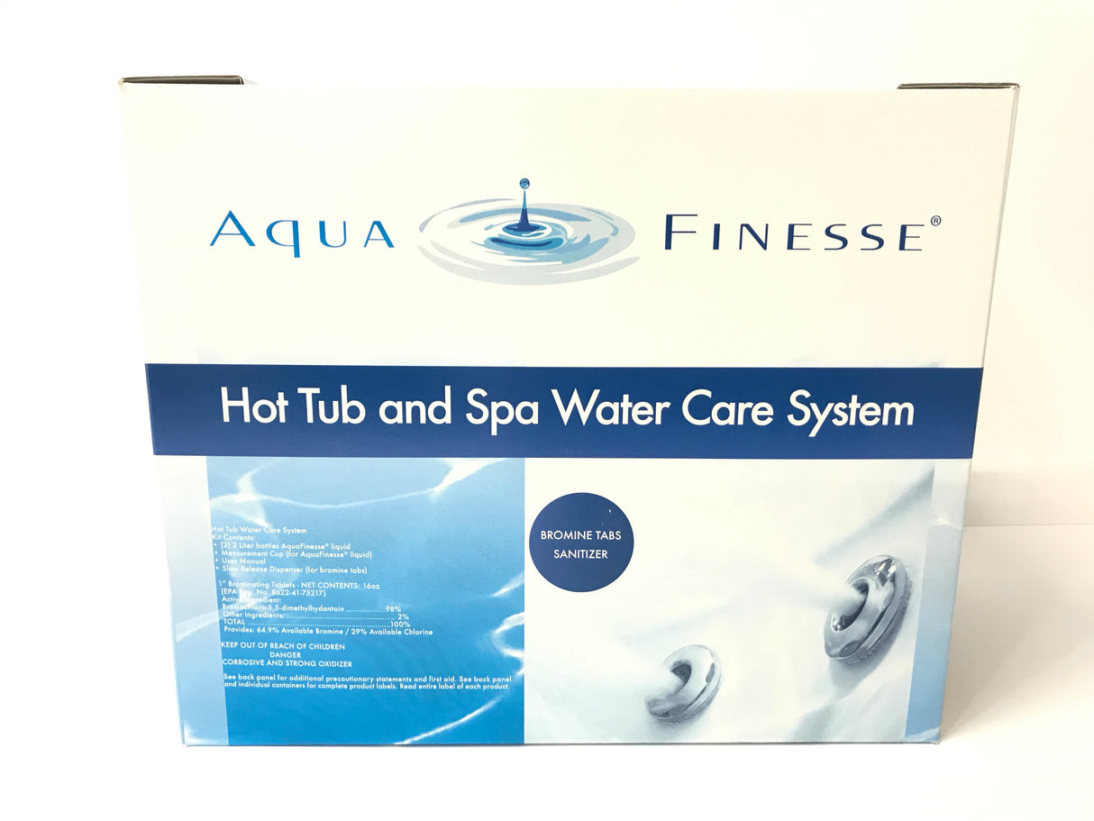 AquaFinesse Hot Tub and Spa Water Care System - Bromine Sanitizer Tabs - 3 to 5 Month Kit