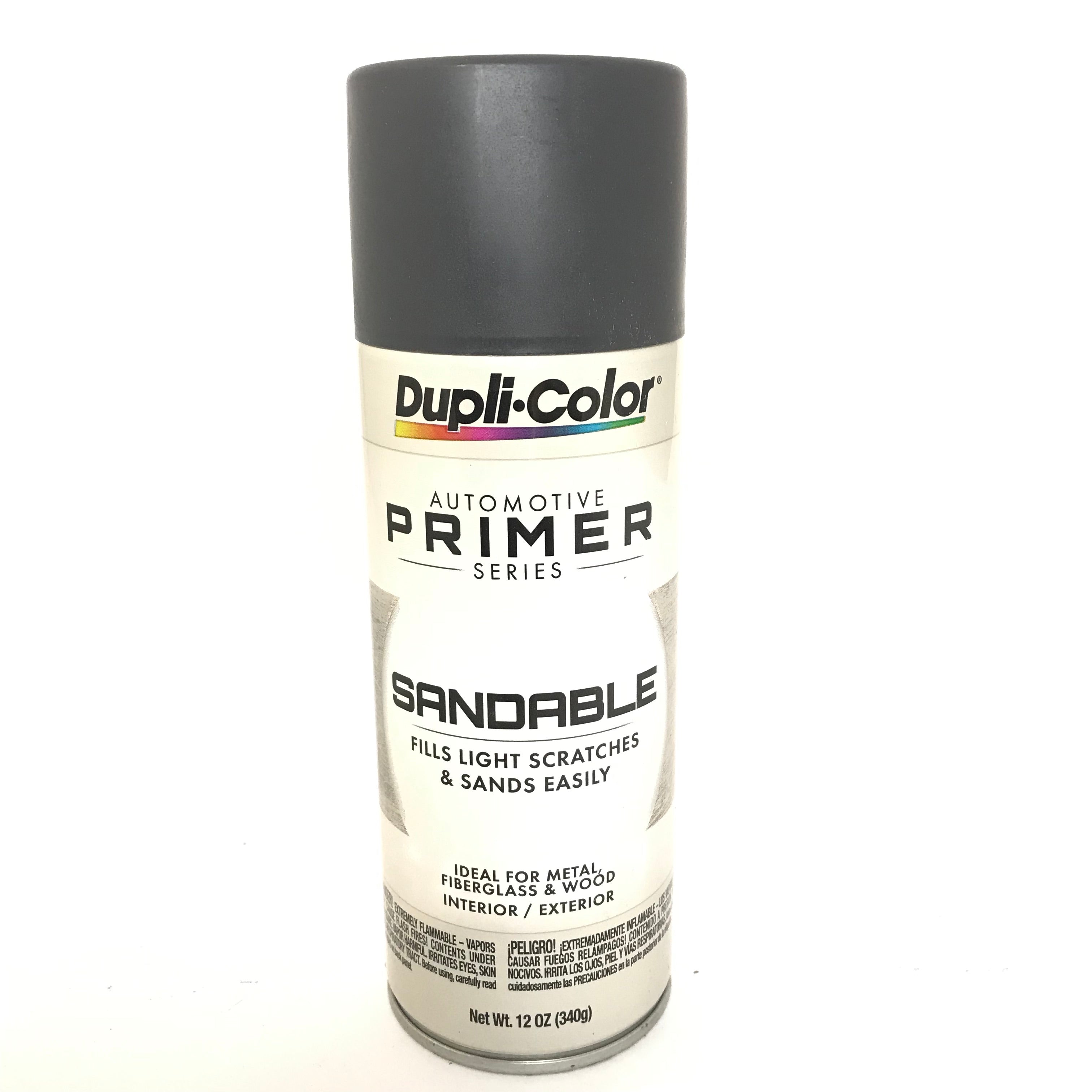 Duplicolor Sandable Primer Spray Paint: White, Aerosol, 12 Oz