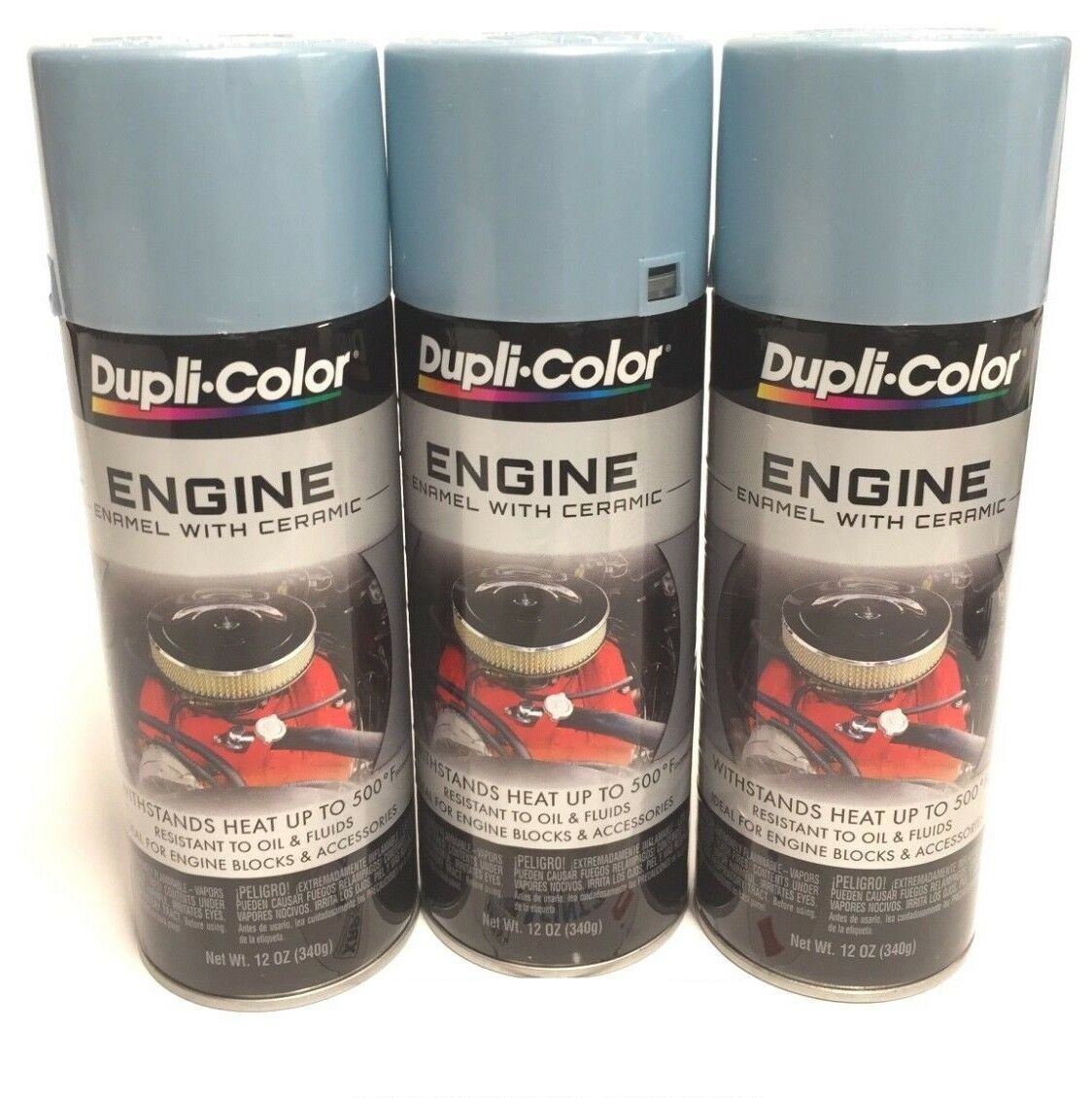 Dupli-Color DE1601 Ceramic Ford Blue Engine Paint - 12 oz