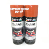 Duplicolor DE1622-2 PACK CHRYSLER ORANGE Engine Enamel Paint with Ceramic - 12 oz Aerosol