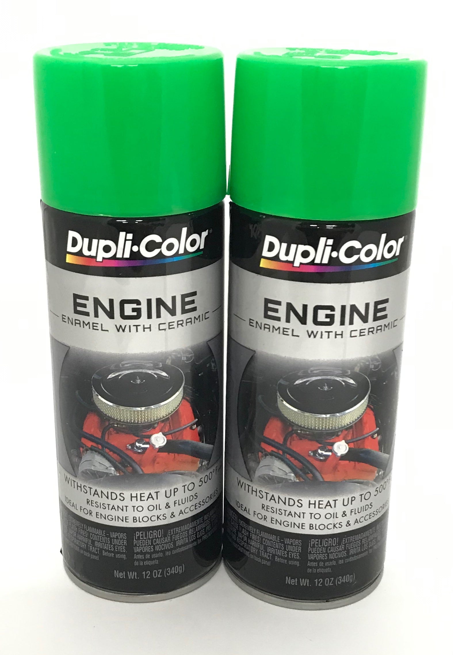 Dupli-Color De1644 Ceramic Racing Hunter Green Engine Paint - 12 oz