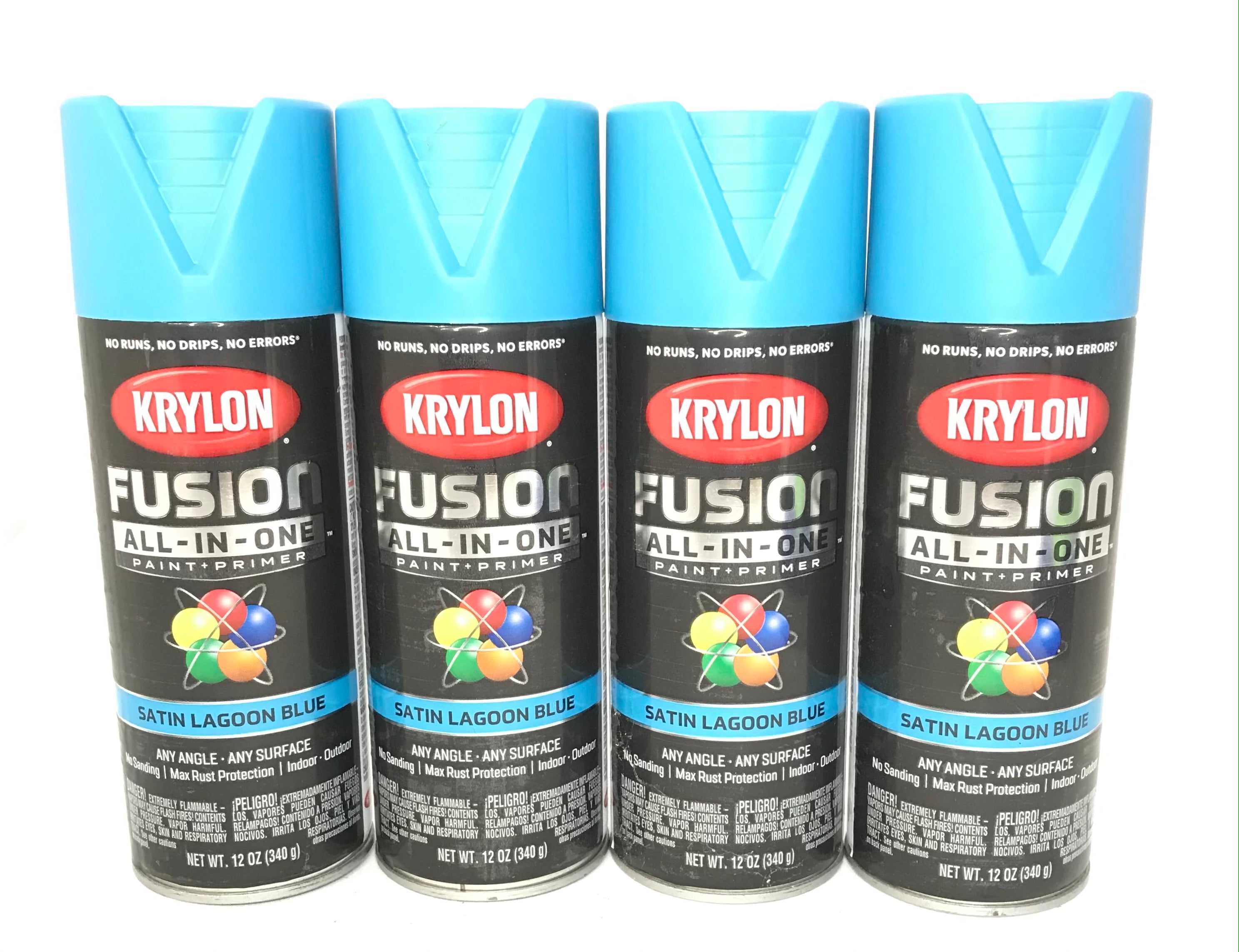 2732 Paint Satin Black 12oz Krylon Fusion for sale online