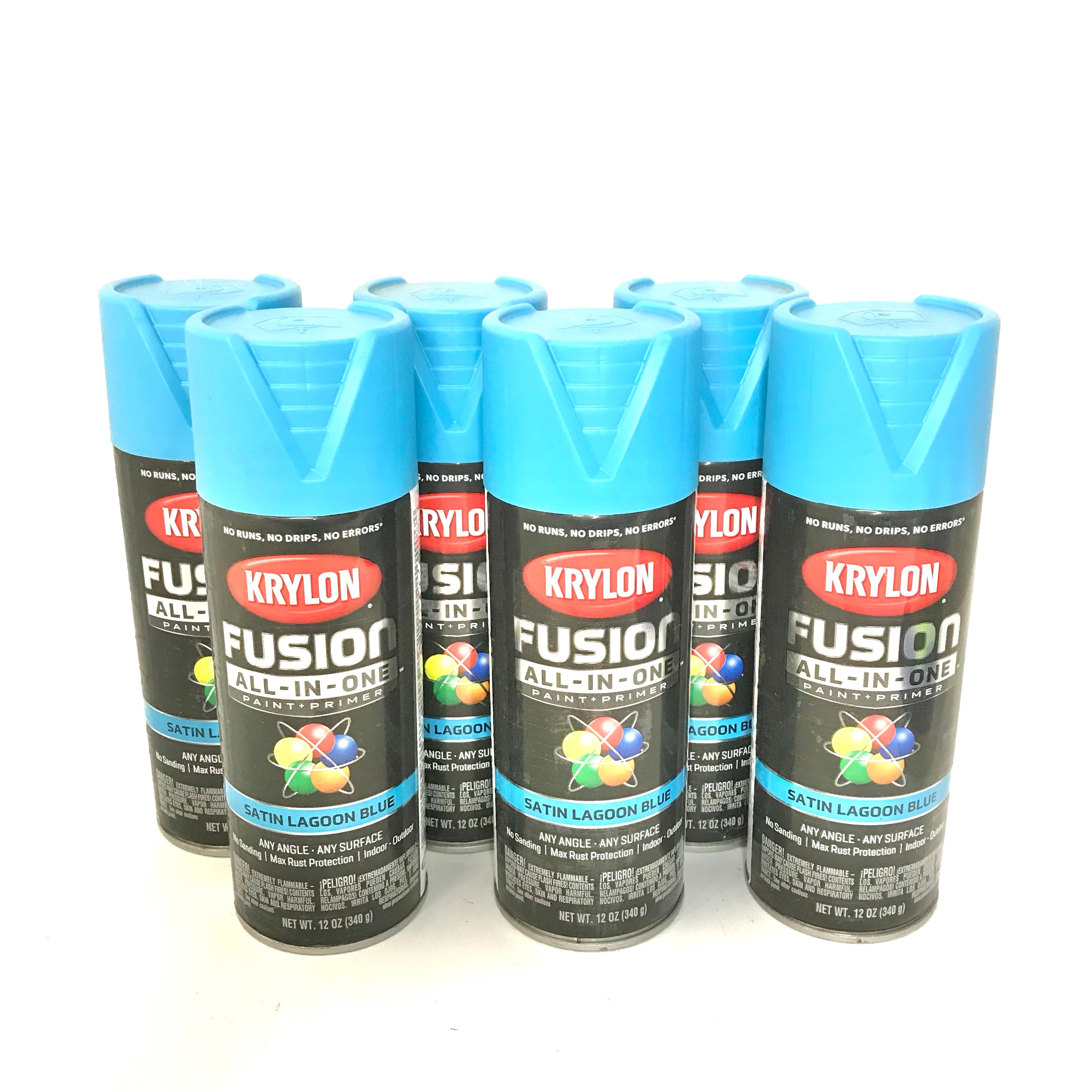 2732 Paint Satin Black 12oz Krylon Fusion for sale online