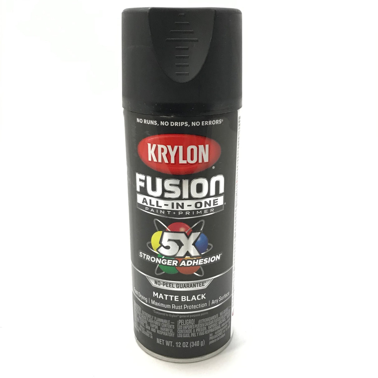 KRYLON 2754 MATTE BLACK All-In-One Fusion Paint & Primer - No-Peel