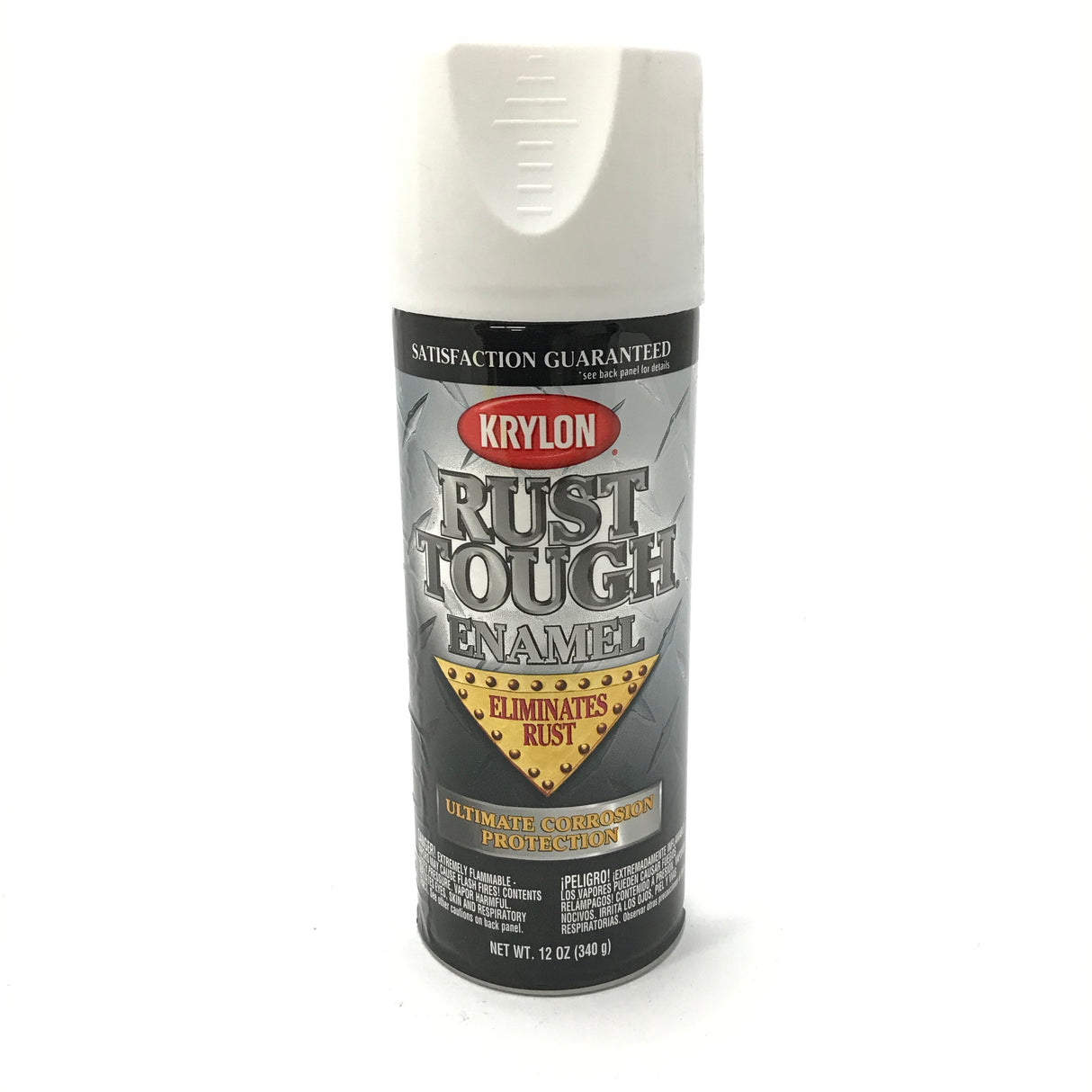 KRYLON RTA9219 FLAT WHITE Rust Tough Protective Enamel - Quick Dry - 40% Stronger - 12 oz Aerosol