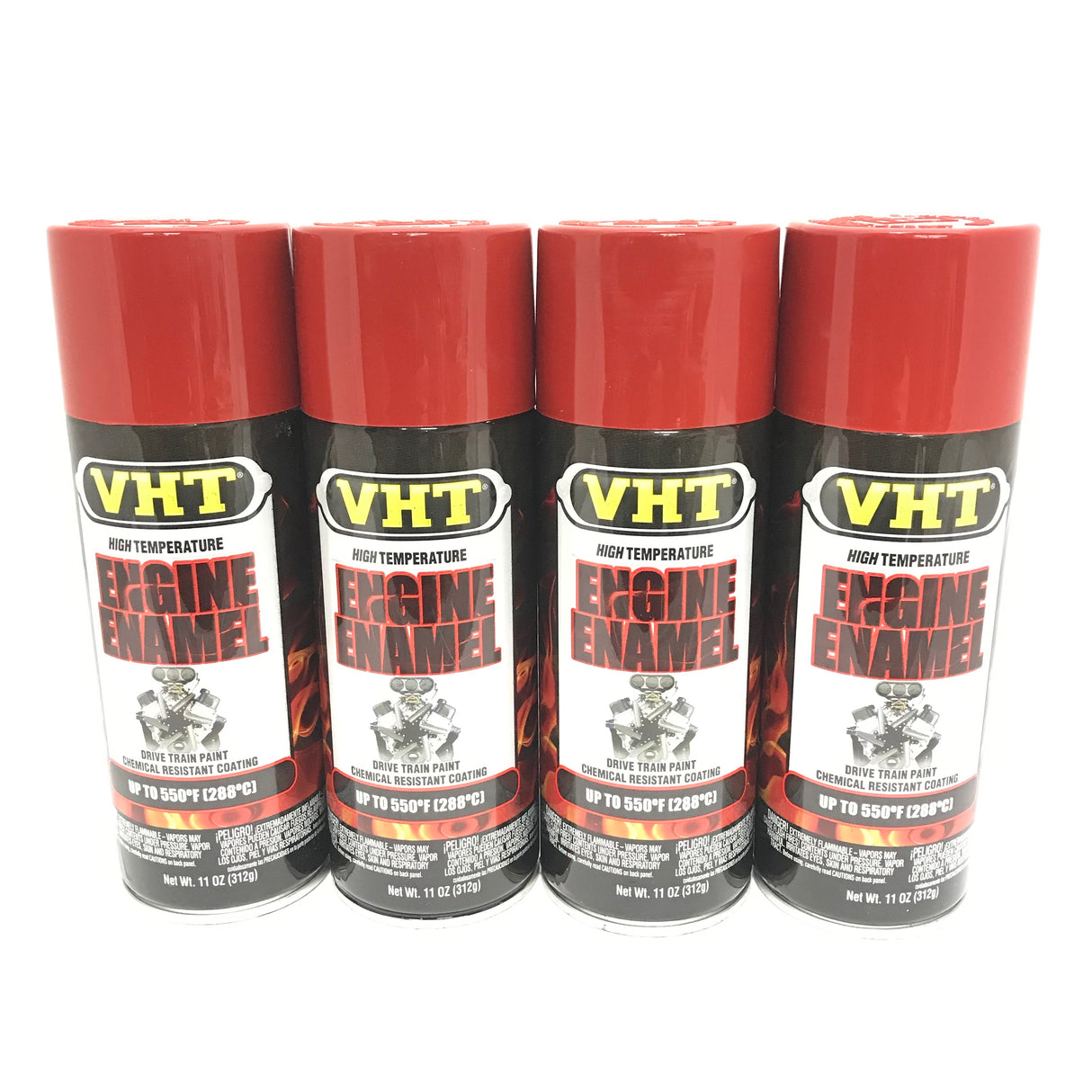 VHT SP152-4 PACK FORD RED Engine Enamel Superior Heat & Chemical Resistant- 11 oz