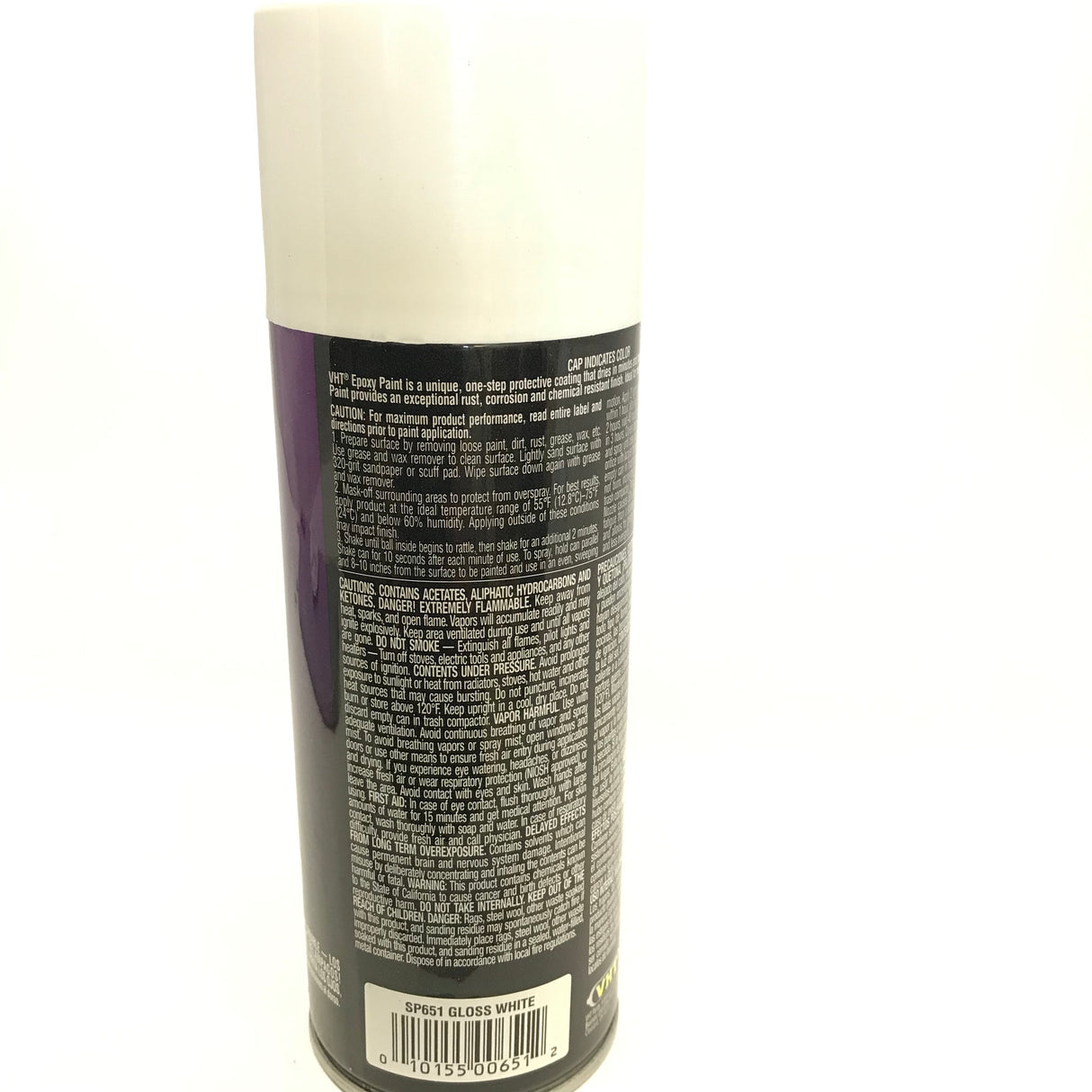 VHT SP651 GLOSS WHITE Epoxy Paint. Rust and Salt Resistant - 11 oz