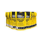 Tub O' Towels TW01-6 - 9 Pack Heavy Duty Multi-Surface Cleaning Wipes - Resealable