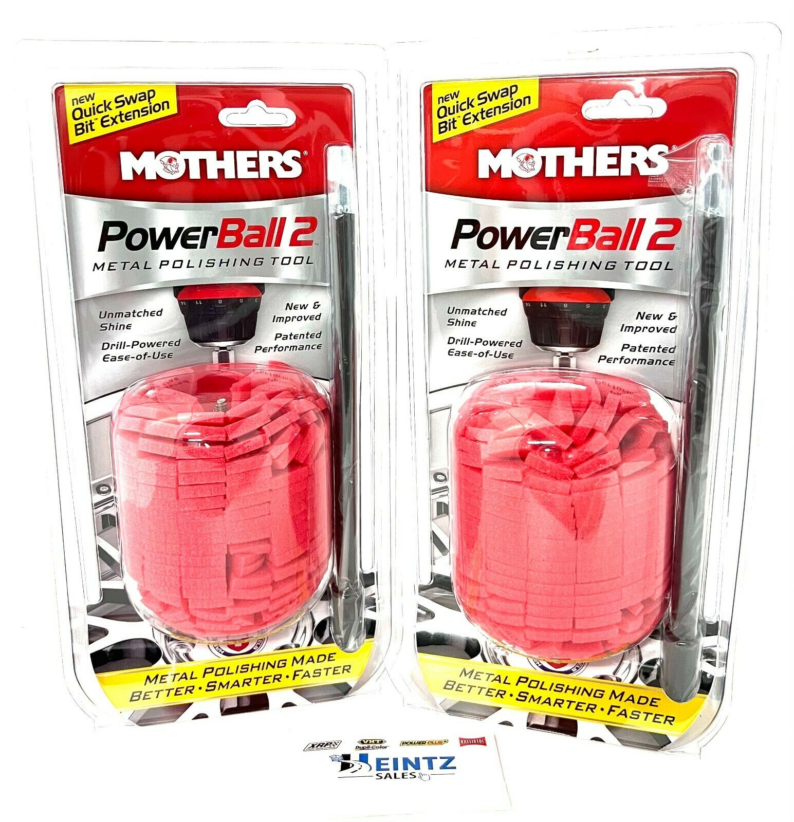 MOTHERS 05141 Powerball Mini 6 PACK - 10 Quick Swap Bit Extension -  Polisher